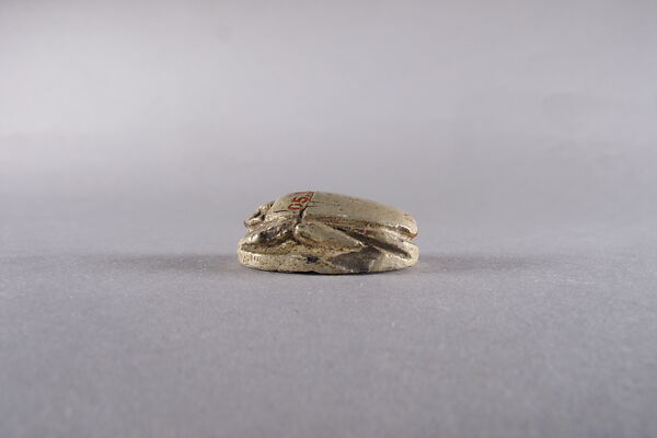 Scarab with Baboons Adoring Bes, Steatite