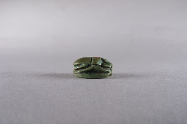 Scarab Inscribed with the Name Pedubaste (Pa-di-Bastet), Faience