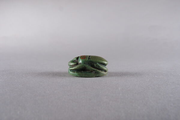 Scarab Inscribed with the Name Pedubaste (Pa-di-Bastet), Faience