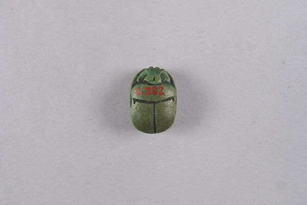 Scarab Inscribed with the Name Pedubaste (Pa-di-Bastet), Faience