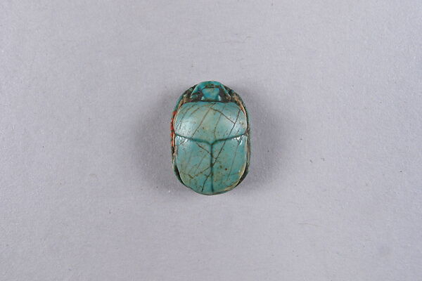 Scarab Inscribed with a Blessing Related to Amun (Amun-Re), Faience