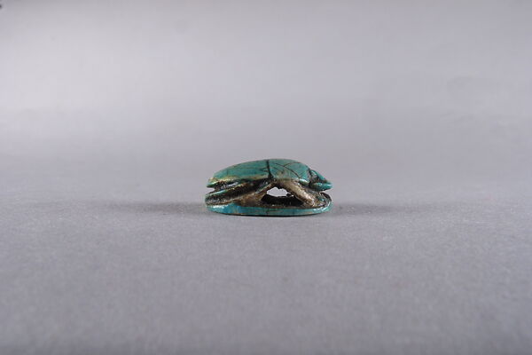 Scarab Inscribed with a Blessing Related to Amun (Amun-Re), Faience