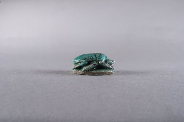 Scarab Inscribed with a Blessing Related to Amun-Re, Faience