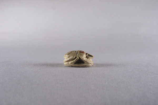 Scarab with sphinx, Steatite