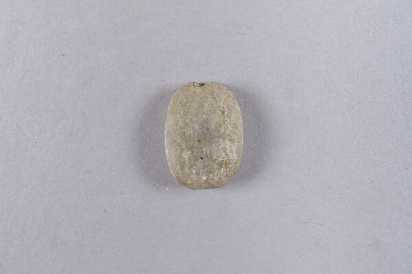 Oval Plaque Inscribed with a New Year's Wish, Green glazed steatite