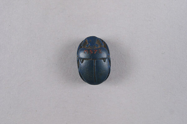 Scarab Inscribed with Blessing Related to Amun, Faience