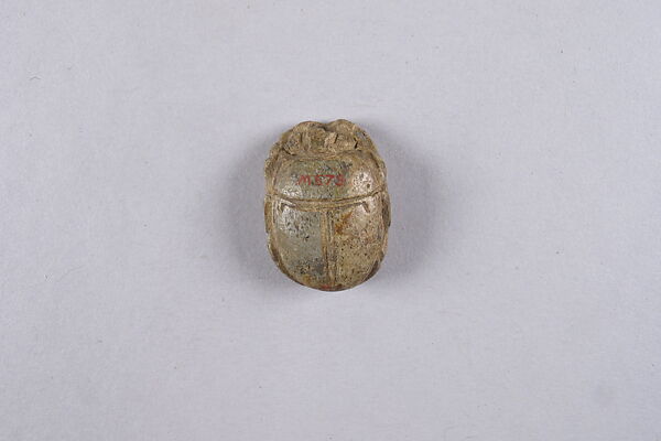 Scarab with blessing related to Amun(-Re), Glazed steatite