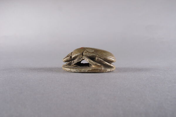 Scarab Inscribed with a Blessing Related to Amun, Glazed steatite