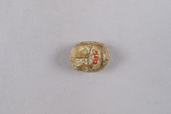 Scarab with Hunting Scene (Lion and Oryx), Steatite