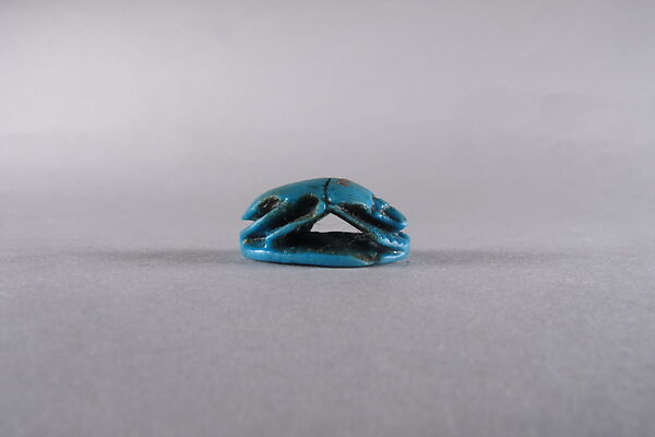 Scarab with New Year's wish, Faience