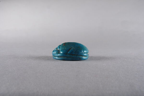 Scarab with a Representation of Heh, Faience