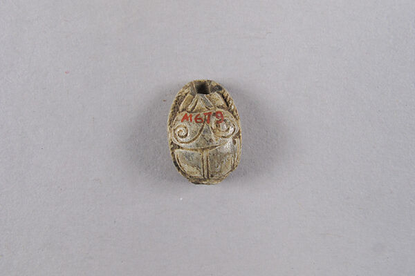 Scarab with the Representation of a Winged Sphinx, Steatite