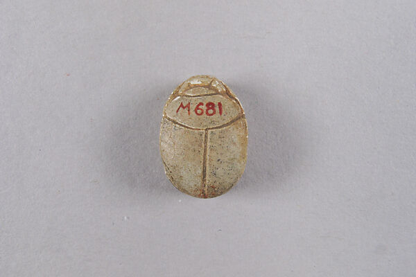 Scarab with the Representation of a Libyan Captive, Faience