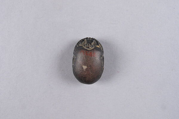 Scarab with blessing related to Amun, Glazed limestone