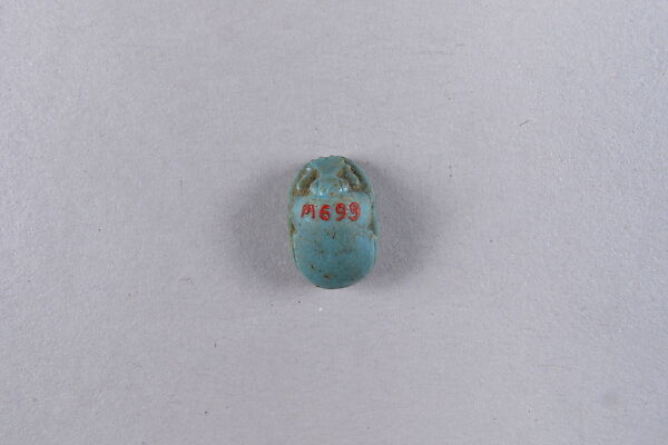 Scarab Inscribed with a Blessing Related to Re, Faience