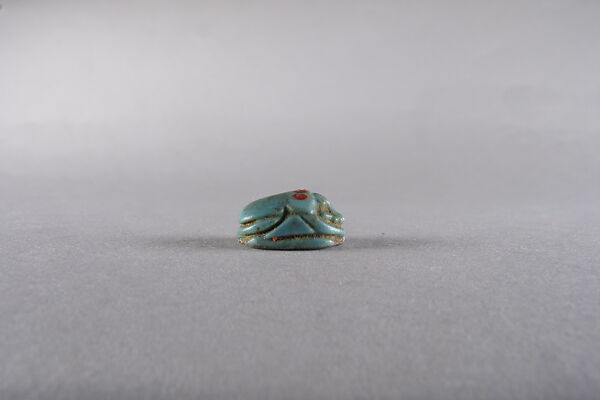 Scarab Inscribed with a Blessing Related to Re, Faience