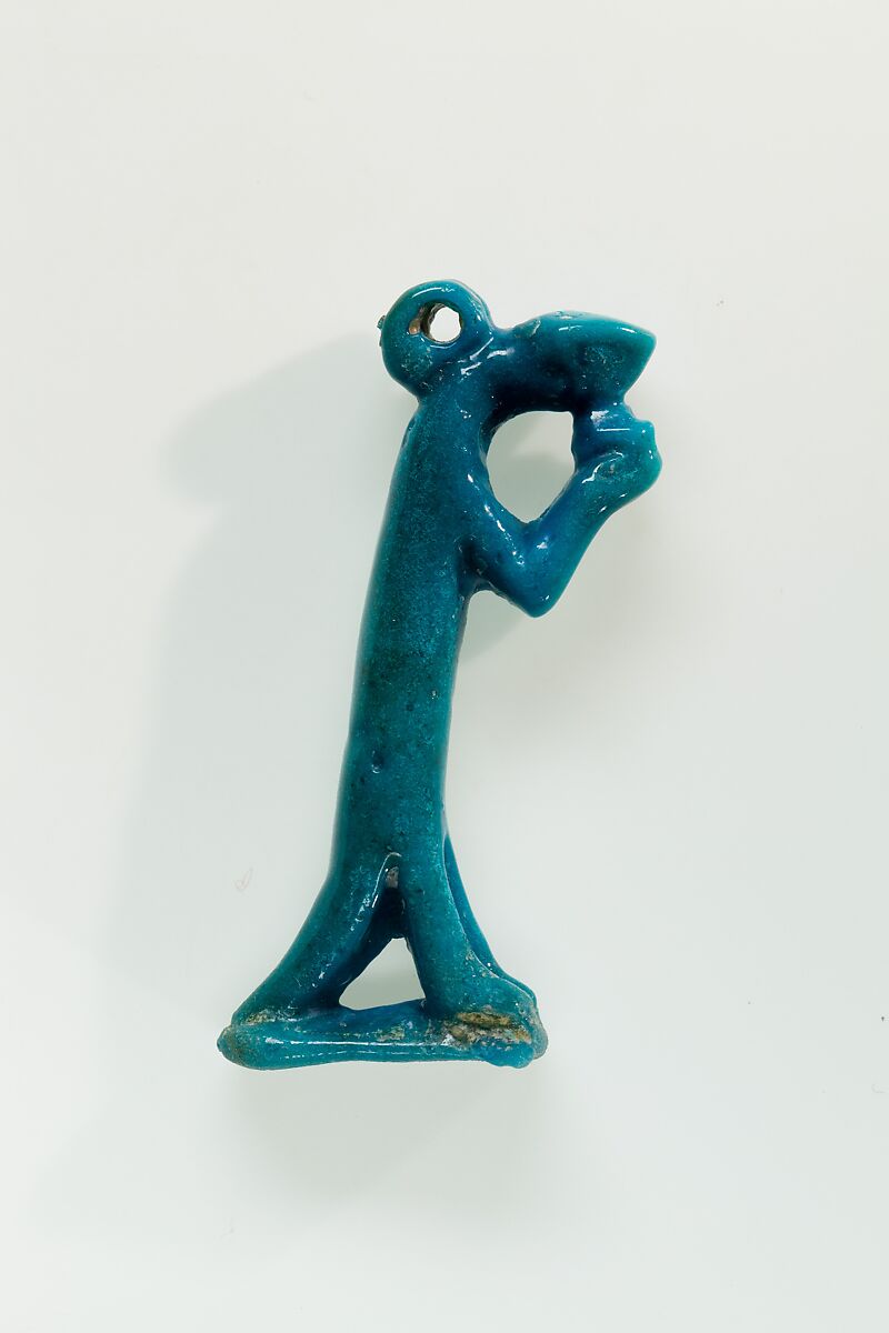 Nehebkau amulet, Faience 