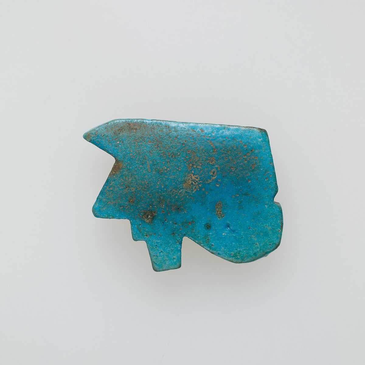 Wedjat eye amulet, Blue faience