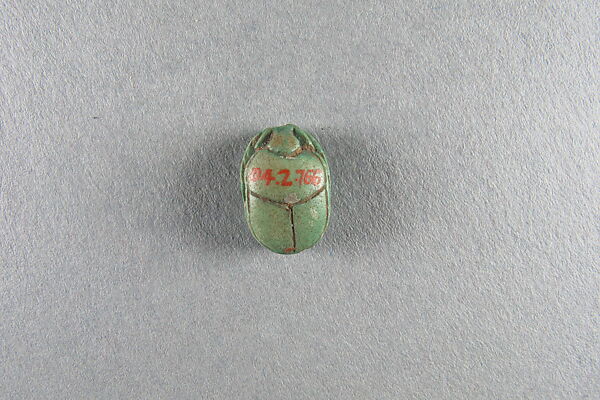 Scarab of Painedjem II, Faience