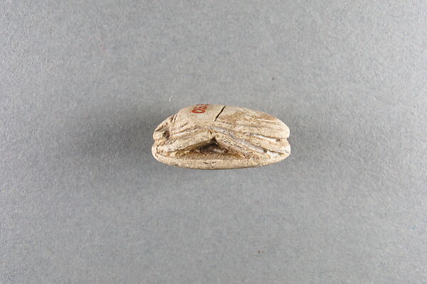 Scarab of Pimay, Faience, traces of white glaze
