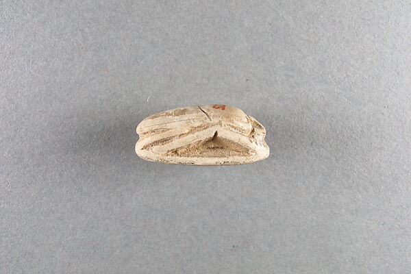 Scarab of Pimay, Faience, traces of white glaze