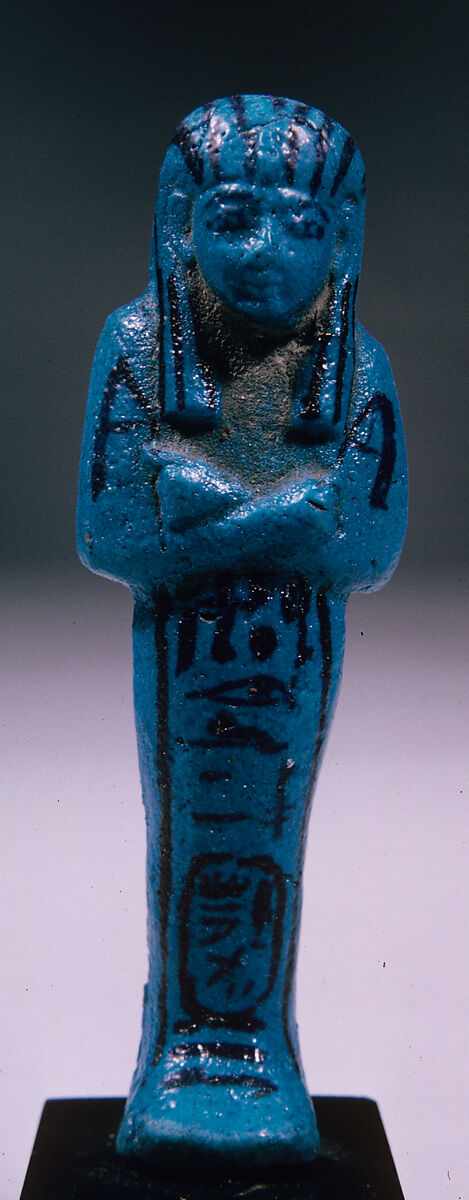 Shabti of Painedjem I, Faience