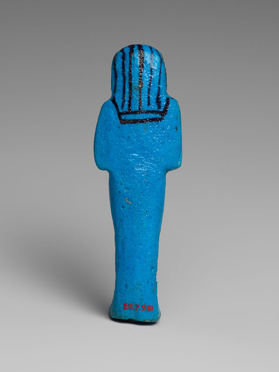 Shabti of Painedjem I, Faience