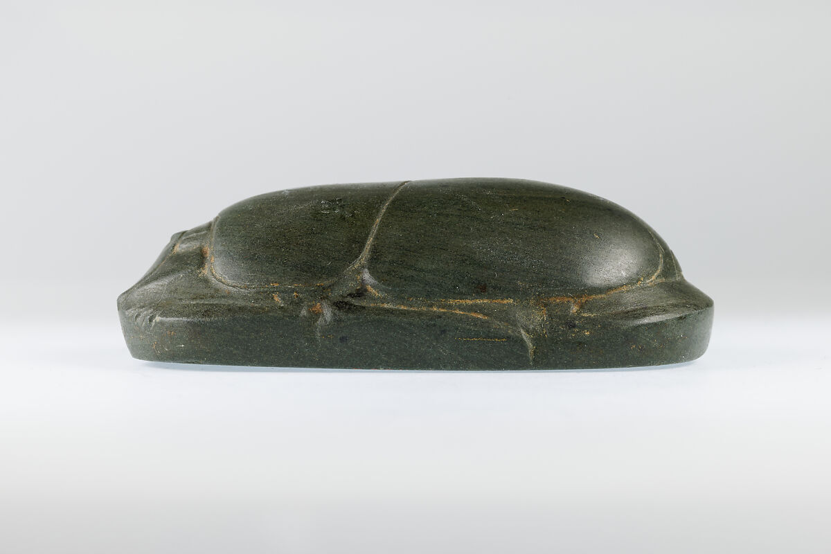 Heart Scarab, Green Quartzite