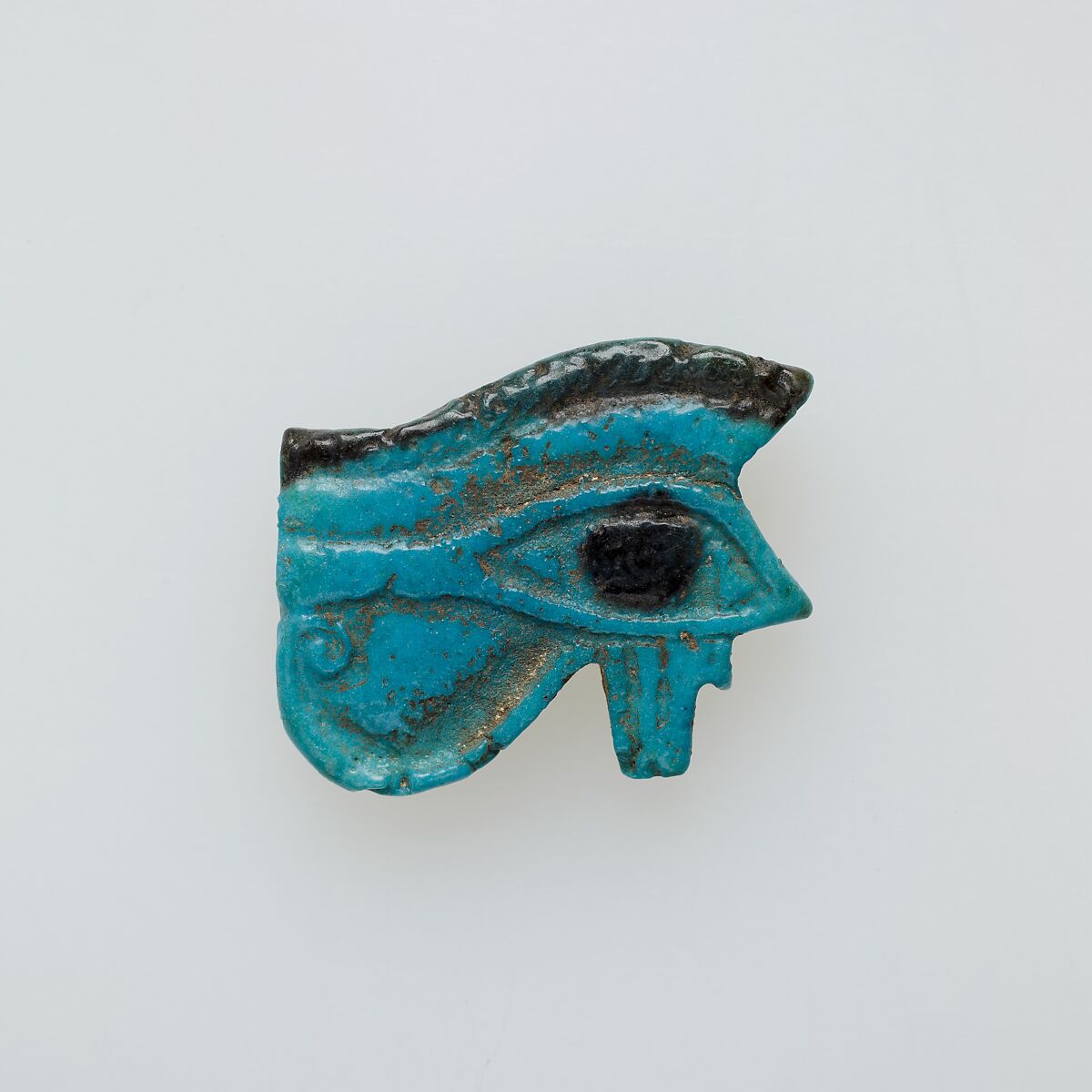 Wedjat amulet, Faience 