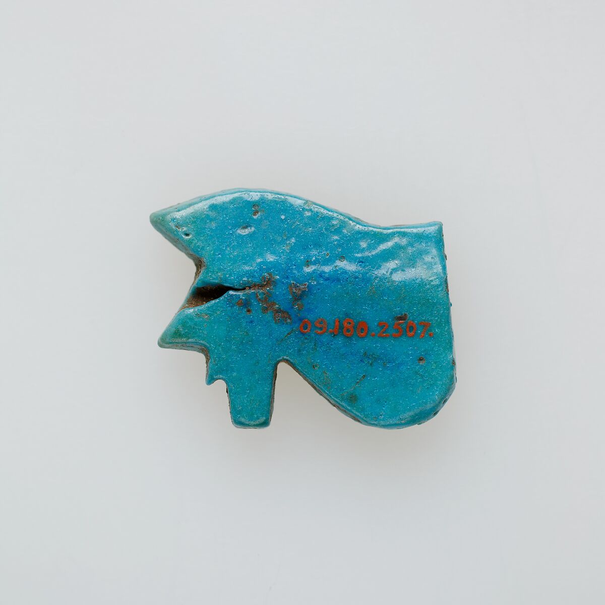 Wedjat amulet, Faience
