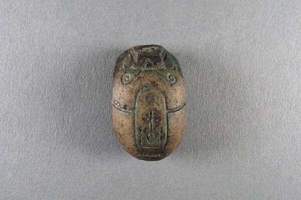 Scarab, Shabaqo, Black steatite, traces of green glaze