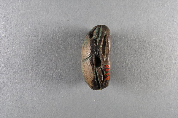 Scarab, Shabaqo, Black steatite, traces of green glaze