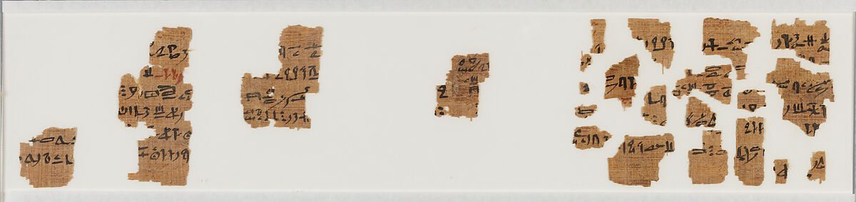 Book of the Dead, fragments of chapters 23 and 26, Papyrus, ink 