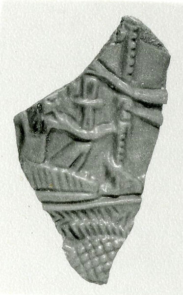 Reconstructed lotiform chalice, Faience