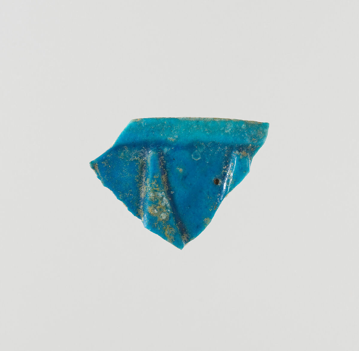 Rim Fragment of a Lotiform Chalice, Faience 