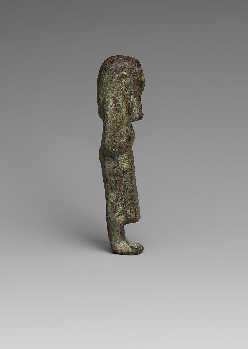 Overseer Shabti of Psusennes I, Bronze or copper alloy