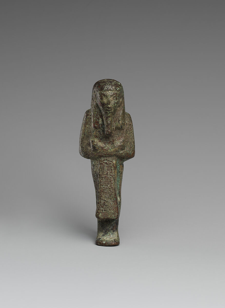 Overseer Shabti of Psusennes I, Bronze or copper alloy 