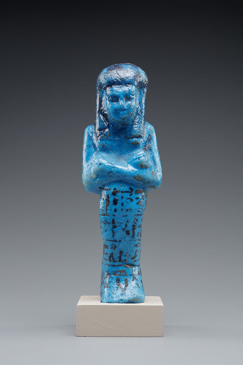 Shabti of Isetemkheb (D), wife of Painedjem II, Faience 