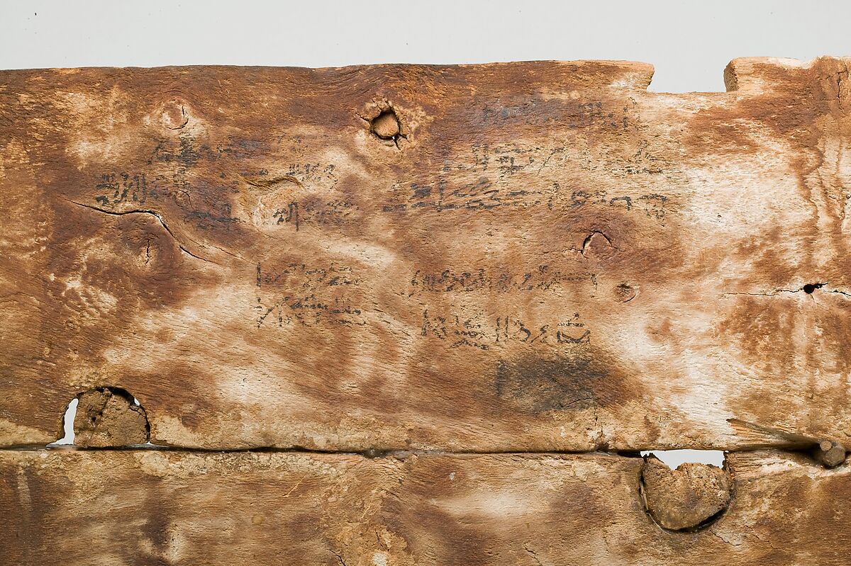 Linen Chest Reused as a Child's Coffin, Wood, whitewash