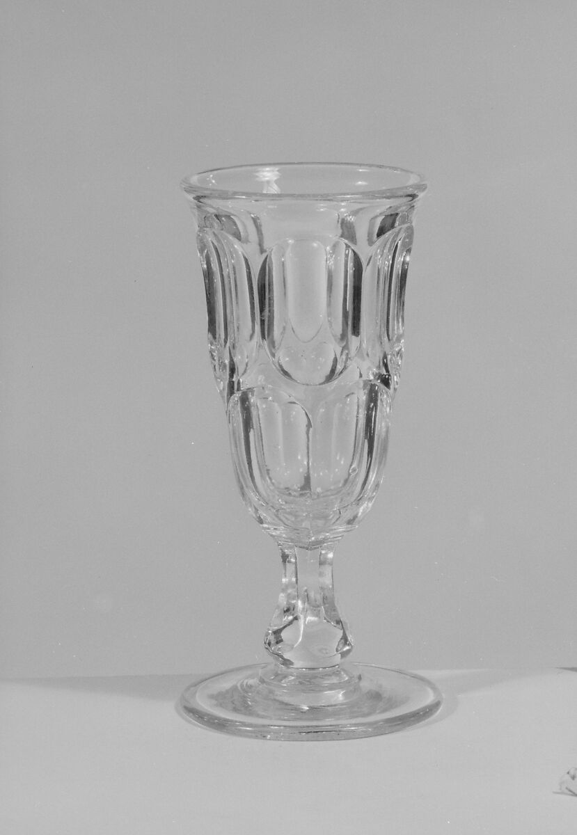 Parfait Glass, Pressed glass, American 