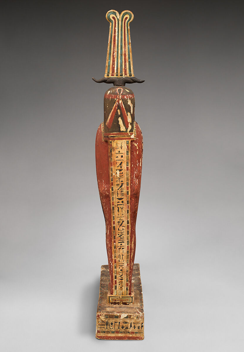 Ptah-Sokar-Osiris Figure of the Temple Musician Ihyt, Wood, paste, gilding, paint