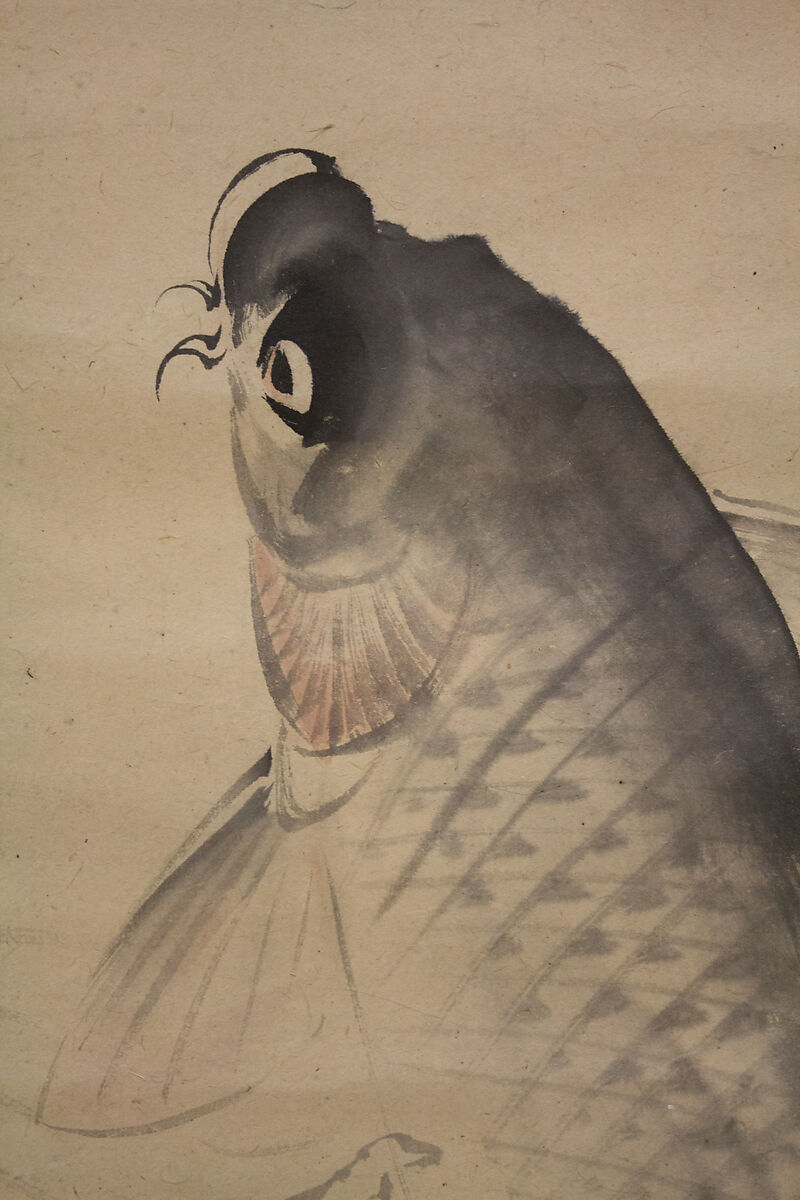 Carp, Attributed to Nagasawa Rosetsu 長澤蘆雪 (Japanese, 1754–1799), Hanging scroll; ink on paper, Japan