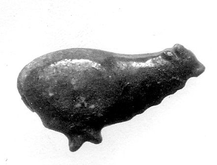 Weight, bull, Red jasper (?)