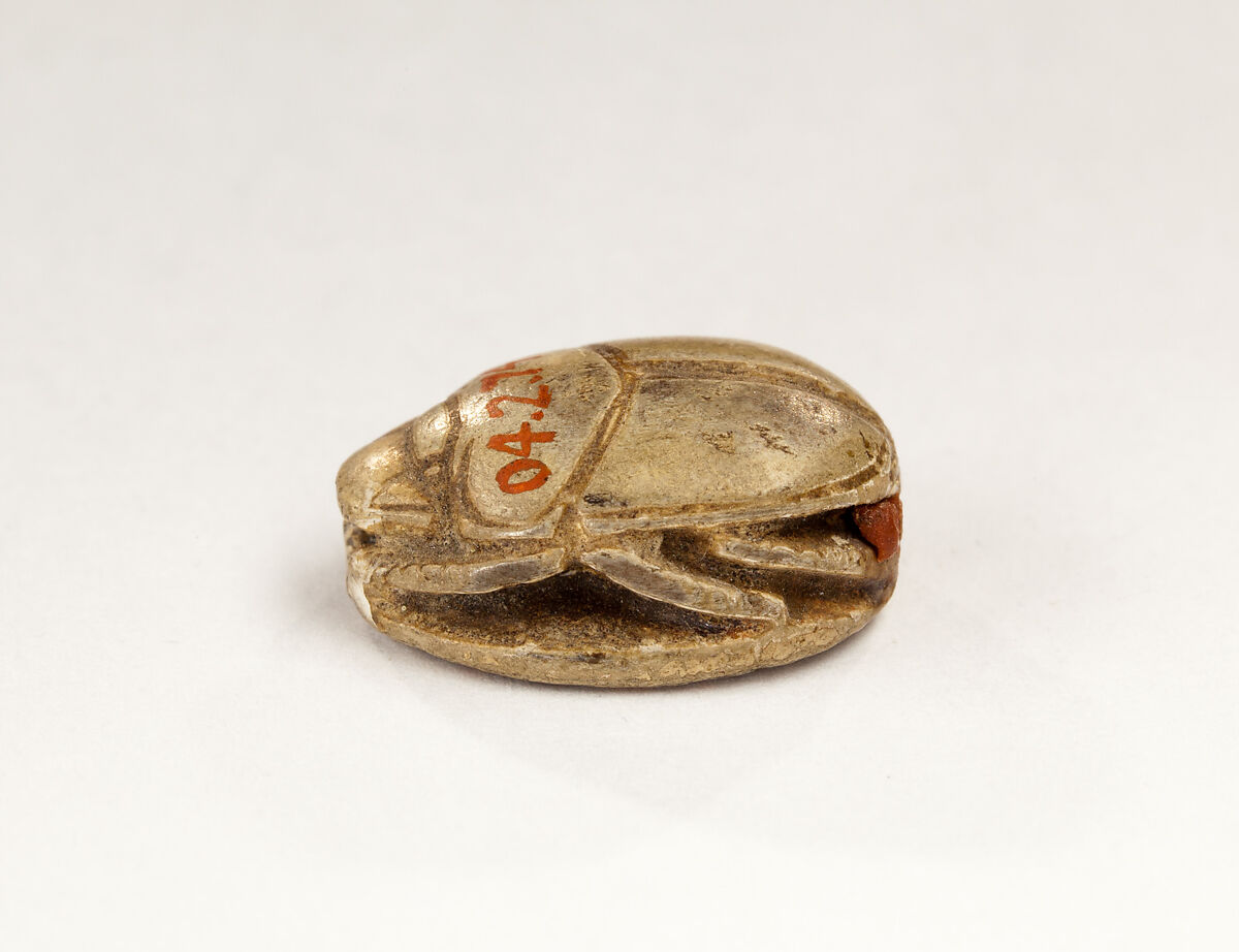 Scarab Inscribed with the Throne Name of Thutmose II, Steatite ?