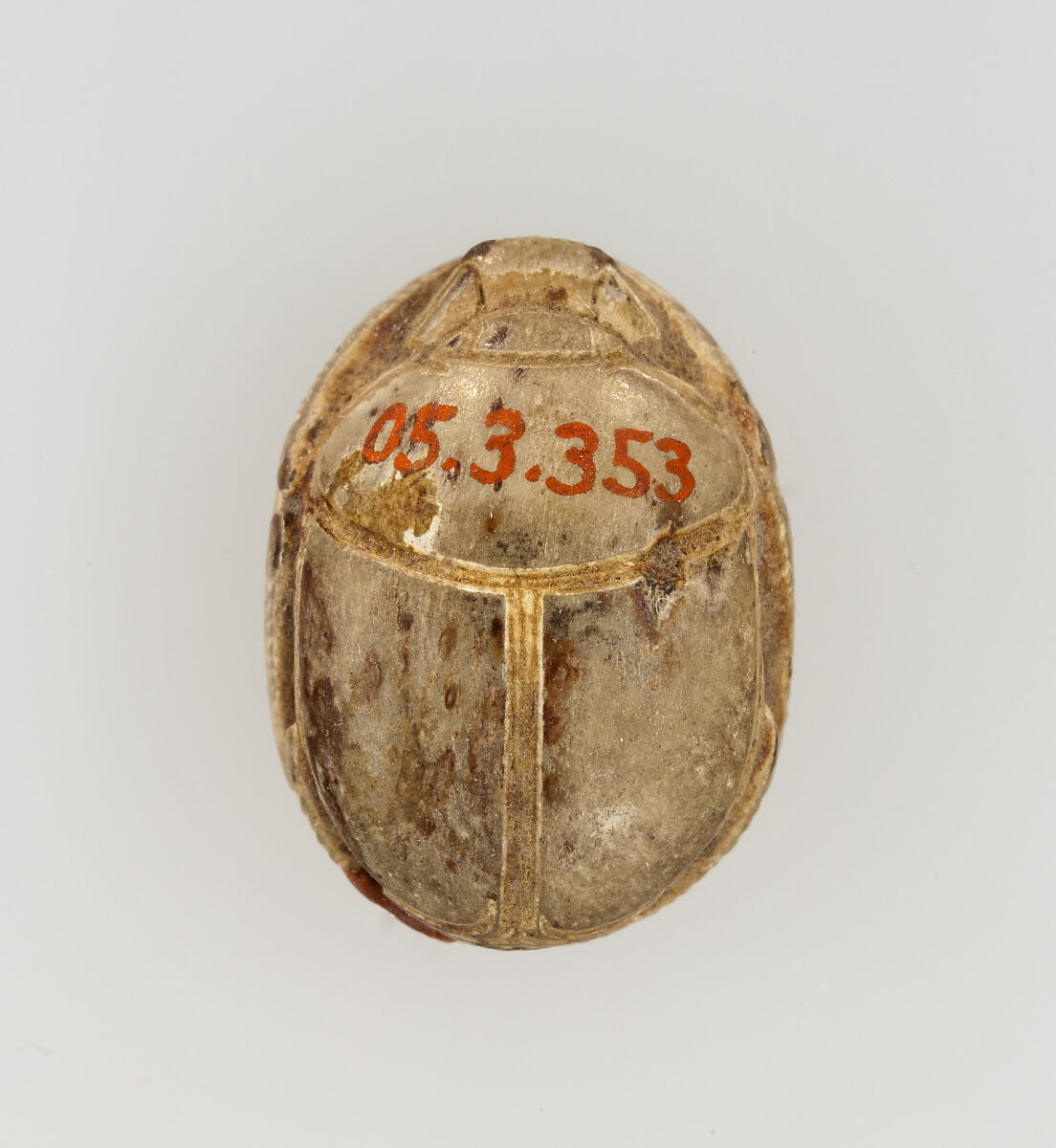 Scarab Inscribed with the Throne Name of Thutmose I, Faience