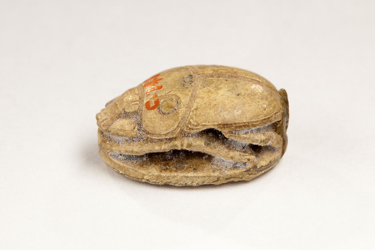Scarab Inscribed with the Throne Name of Thutmose I, Steatite
