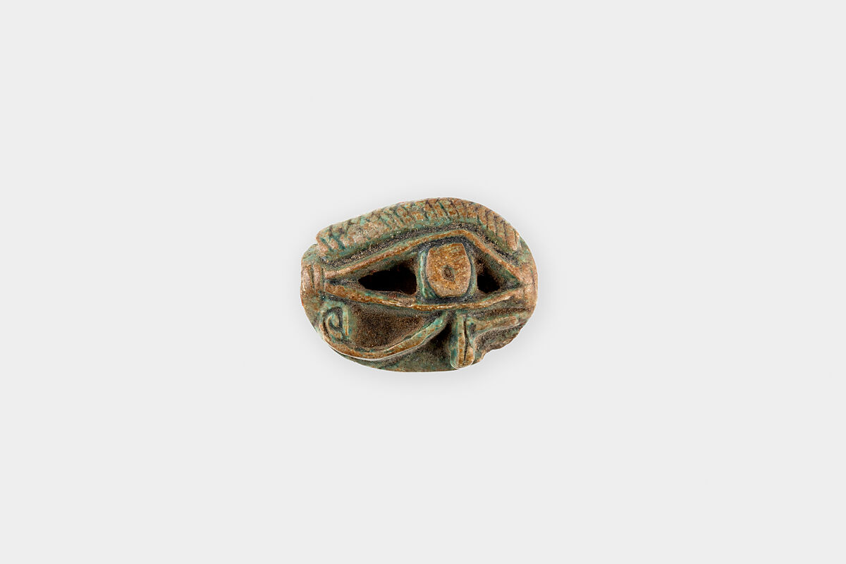 Wedjat-Eye Design Amulet, Steatite