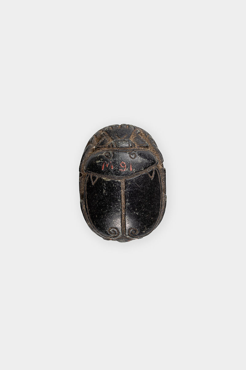 Scarab, Amenhotep III, Glazed steatite