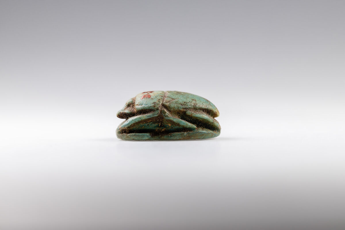 Scarab, Amenhotep III, Faience