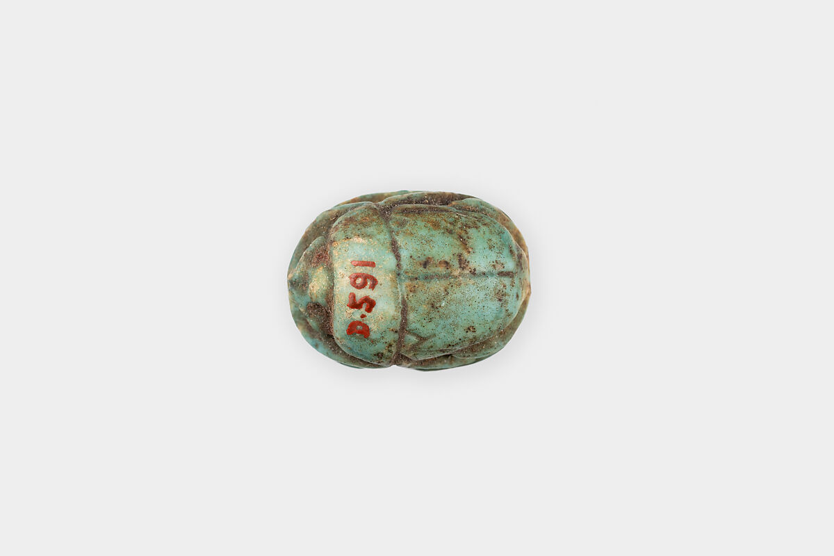 Scarab, Amenhotep III, Faience